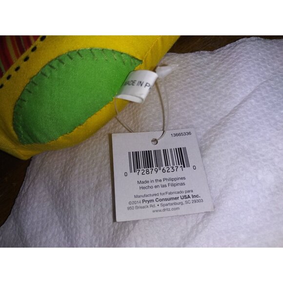 Dritz Fruit Striped Owl Pin Cushion Winking Eye Yellow Owl Pin Cushion w/ Tag - Picture 5 of 6